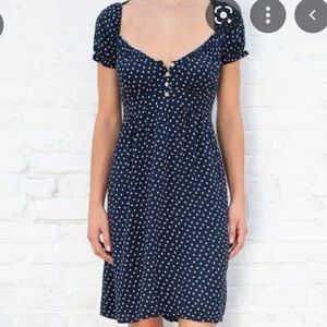 BRANDY MELVILLE NAVY FLORAL BLAIR DRESS